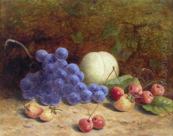 A Still Life Of Assorted Fruit On A Bank - view 1