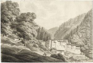 Bergkloster In Der Toskana by Fleury Epinat