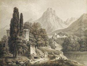 Paysage Neoclassique Avec Le Belisaire by Fleury Epinat