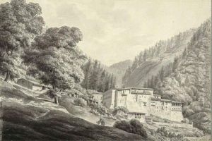 Landschaft Mit Einem Italienischen Bergkloster. 1798 by Fleury Epinat