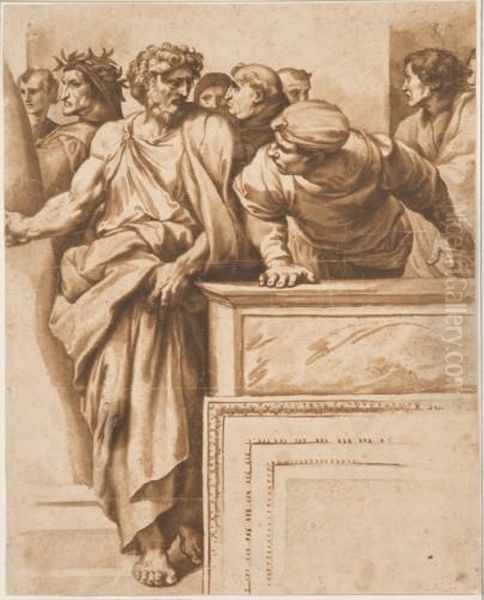 La Dispute Du Saint Sacrement, D'apres Raphael - view 1
