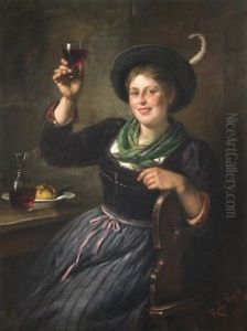 Joyeuse Buveuse by Rudolf Epp