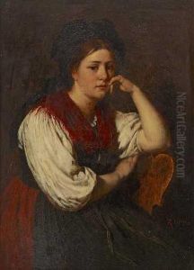 Bauernmadchen by Rudolf Epp