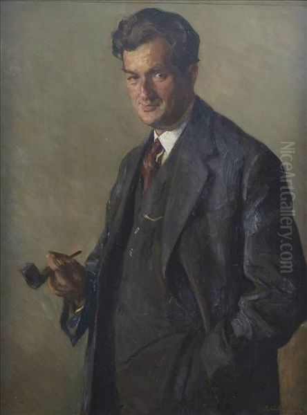 Portrait Ofalexander Isaac Cemach, Half Length Standing - view 1
