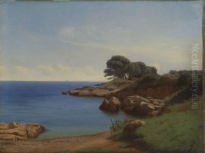 Felsige Kustenlandschaft by Mikhail Spiridonovitch Erassi