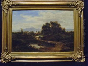 Landschaft Mit Kirche Und Kahn Landschaft Mit Kirche Und Kahn