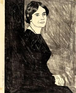 Gemma Bierbaum (gattin Von Julius Bierbaum) / Frauenbildnis by Hugo Erfurth