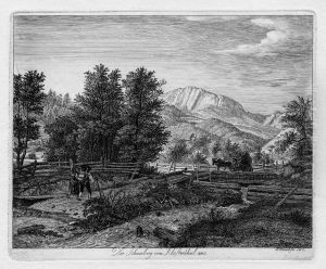 Der Schneeberg Vom Klosterthal Aus by Johann Christoph Erhard