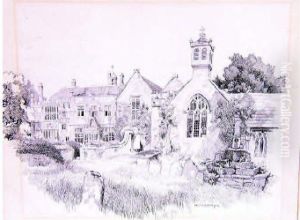 Study Of Brympton D'evercy Church by Nelly Erichsen