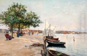 Marstrands Kaj Vid Sodra Inloppet by Johan Erik Ericson
