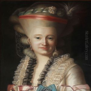 Hans Christian Vantore, Nee Hansen (1861-1928) After Vigilius Erichsen: Portrait Of Mette Pauline Schack, Nee Rosenborn. by Vigilius Eriksen