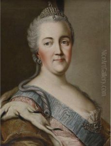 Portrait Of Catherine The Great by Vigilius Eriksen