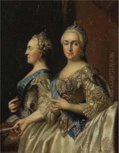 Portrait Of Catherine Ii by Vigilius Eriksen