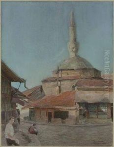 Moschee In Plowdiw by Franz Erler