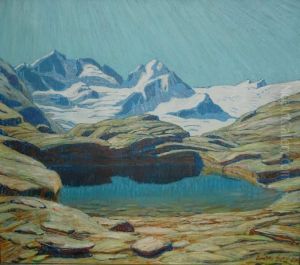 Pejzaz Alpejski (jochhohe) by Erich Erler-Samaden