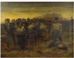 Scene De Bataille : Le Convoi Des Prisonniers by Charles Joseph Ernest