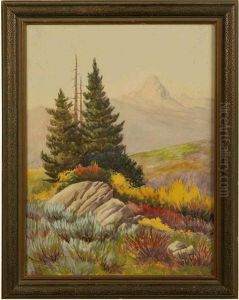 1856.
Northwest Alpine Meadow Landscape. by Richard Ernesti