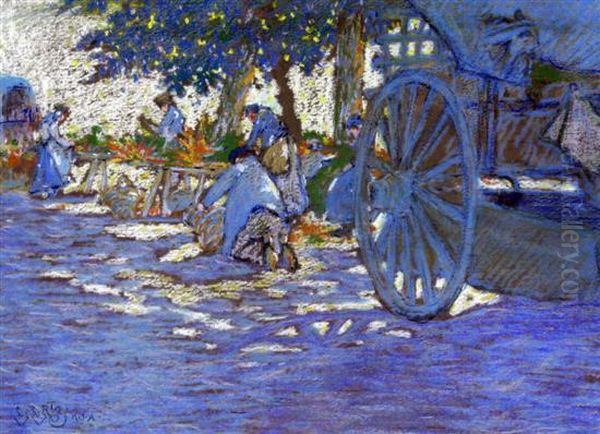 St Valery Market - view 1