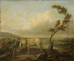Une Halte by Charles Eschard