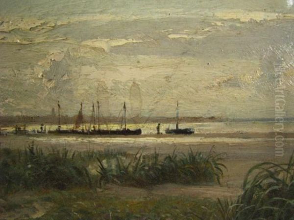 Beach Landscape With Figures And Boat - view 1