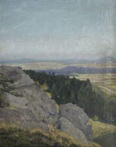 Blick In Eine Weite Landschaft by Hermann Richard Eschke