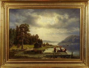 Landskap Medfiskarfamilj Landskap Medfiskarfamilj