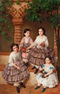 Retrato De Las Ninas De La Familia Coronas (joaquina, Mercedes, Rosa Y Gertrudis) Retrato De Las Ninas De La Familia Coronas (joaquina, Mercedes, Rosa Y Gertrudis)