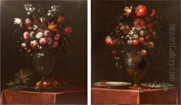 Bouquet De Fleurs Aux Fruits Bouquet Defleurs Aux Noisettes Et Au Verre - view 1