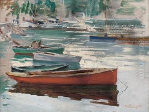 Barche All'ormeggio by Cesare Esposito