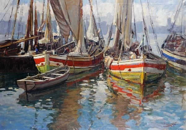 Moored Fishing Boats - view 1