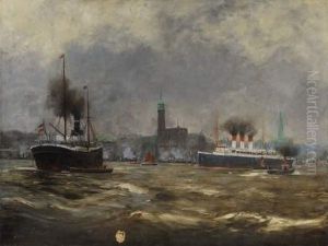 Vue D'un Port De Hollande by Alexander Essfeld