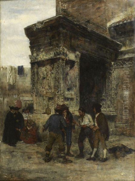 Scene Animee Dans Une Rue De Rome - view 1