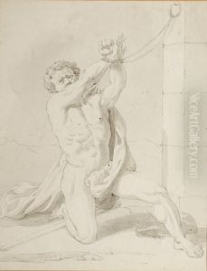Study Of A Male Figure by William Etty