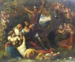 Mythological Scene With Soldiers by William Etty