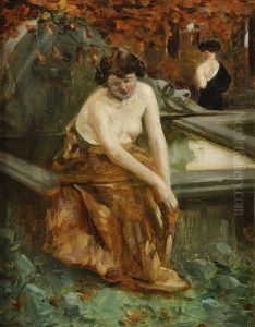 Jeune Femme Au Bain by A Eupise