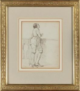 Study Of A Manservant Wearing An Apron