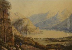 The Wolfgansee Styria by Samuel Thomas George Evans, R.W.S.