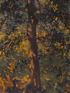 Tree In Forest. by Walter Hunt Everett