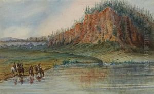 Near Grand River On The Road To California by Thomas Evershed