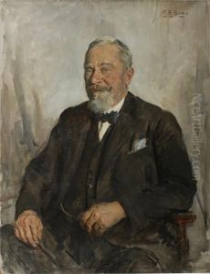 Portrait Of A Bearded Gentleman by Reginald Grenville Eves