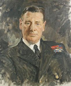Portrait Of An Admiral by Reginald Grenville Eves