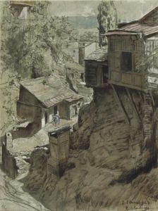 Un Coin Perdu De Tiflis by Evgen'Evich Lansere Evgenii