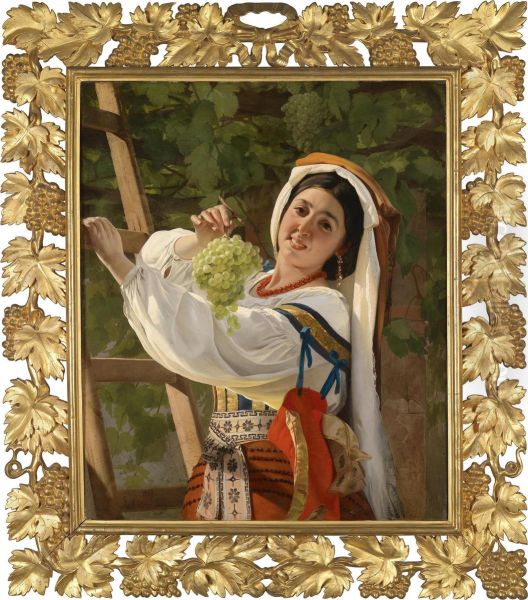 Laughing Girl In Southern Italian Folk Costume - view 1