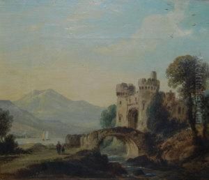 Ancient Castle At Tarbet, Loch Lomond by John H. Wilson