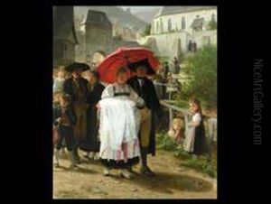 Auf Dem Heimweg Von Der Taufe by Heinrich Ewers