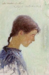 Jeune Fille De Profil, Pont-aven by Per Ewert