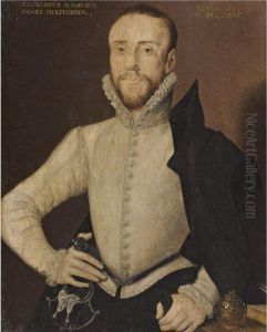 Portrait Of Edward Seymour, Earl Of Hertford by Hans Eworth