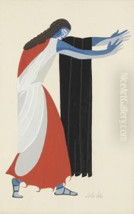 Costume Design For Seven Against Thebes by Alexandra Alexandrov Exter