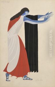 Costume Design For Aeschylus's Tragedy by Alexandra Alexandrov Exter