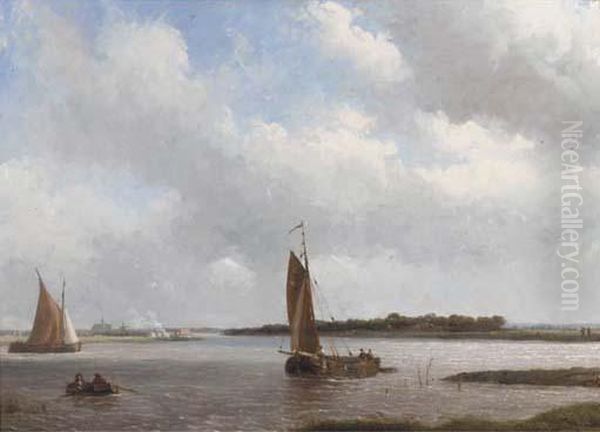 The River Spaarne, Haarlem In The Distance - view 1